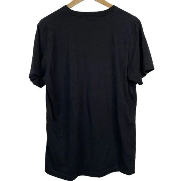 BELLA+CANVAS.‎ WOMEN'S BLACK/GOLD MOM BUN MAFIA FUNNY GRAPHIC T-SHIRT LARGE-EUC - Picture 3 of 5